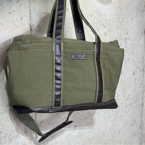 Eddie Bauer Forest Hunter Green insulated pocket diaper  bag